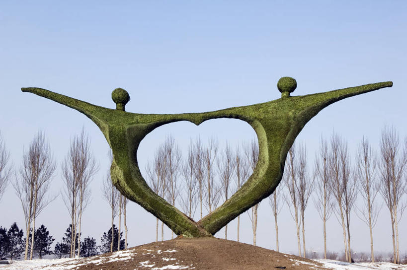 无人,横图,室外,白天,旅游,热情,雪,雕塑,亚洲,艺术,雕像,冬天,拱门,摄影,哈尔滨,创造力,手艺,黑龙江省,万里无云,美术工艺,心型,手牵手,彩图,旅行,伴侣,传统文化