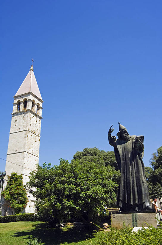 无人,竖图,雕塑,欧洲,克罗地亚,雕像,塔,蓝色,摄影,明亮,巴尔干,前南斯拉夫,达尔马提亚,斯普利特,彩图