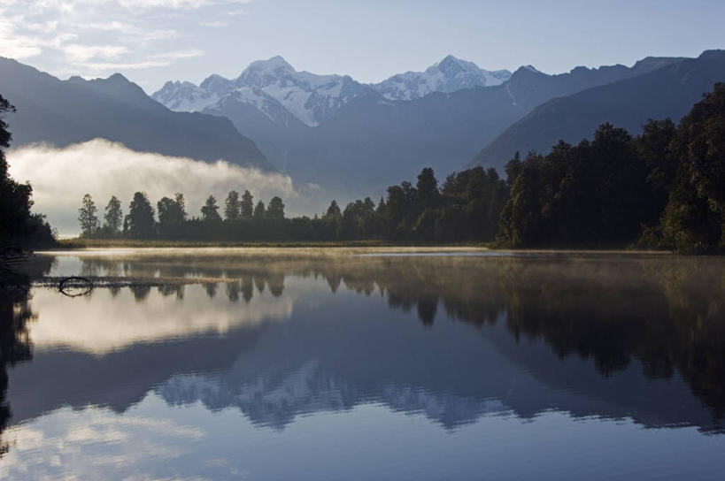 无人,横图,室外,日出,湖,山,山脉,树林,水,雪,雪山,日光,欧洲,荷兰,新西兰,反射,地形,山顶,黎明,风景,安静,摄影,宁静,西欧,剪影,澳大拉西亚,库克山,荷兰王国,尼德兰王国,新西兰南岛,南荷兰省,韦斯特兰,马瑟森湖,彩图,罢工,美人