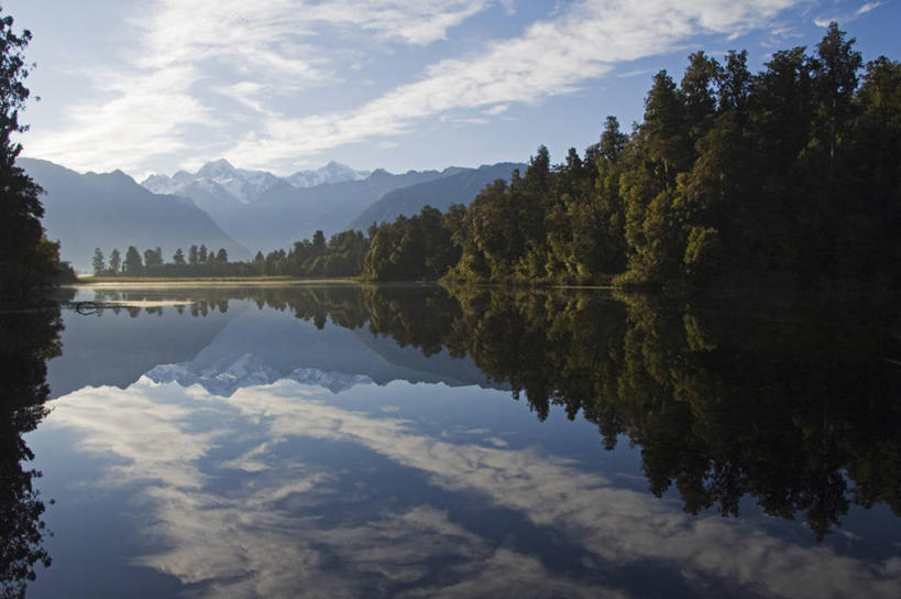 无人,横图,室外,日出,湖,山,山脉,树林,水,雪,雪山,日光,欧洲,荷兰,新西兰,反射,地形,山顶,黎明,风景,安静,摄影,宁静,西欧,剪影,澳大拉西亚,库克山,荷兰王国,尼德兰王国,新西兰南岛,南荷兰省,韦斯特兰,马瑟森湖,彩图,罢工,美人