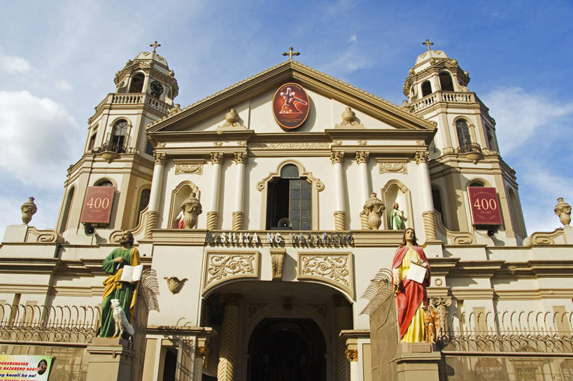 无人,教堂,横图,菲律宾,亚洲,雕像,塔,首都,历史,地标建筑,摄影,宗教,东南亚,复杂,吕宋岛,马尼拉,彩图,传统文化