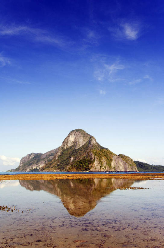 无人,竖图,室外,海洋,山,水,菲律宾,亚洲,反射,海湾,风景,自然,摄影,东南亚,宁静,巴拉望,爱妮岛,天堂镇,海滩,彩图,罢工,美人