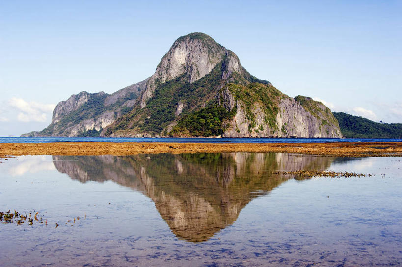 无人,横图,室外,海洋,山,水,菲律宾,亚洲,反射,海湾,风景,自然,摄影,东南亚,宁静,巴拉望,爱妮岛,天堂镇,海滩,彩图,罢工,美人