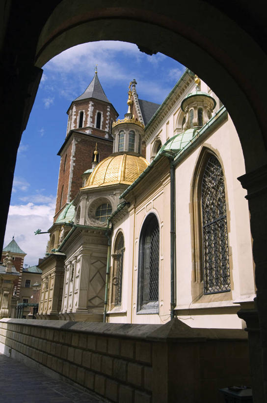 无人,竖图,建筑,欧洲,波兰,文艺复兴,摄影,圆顶建筑,宗教建筑,中欧,克拉科夫,彩图,传统文化,瓦维尔主教座堂