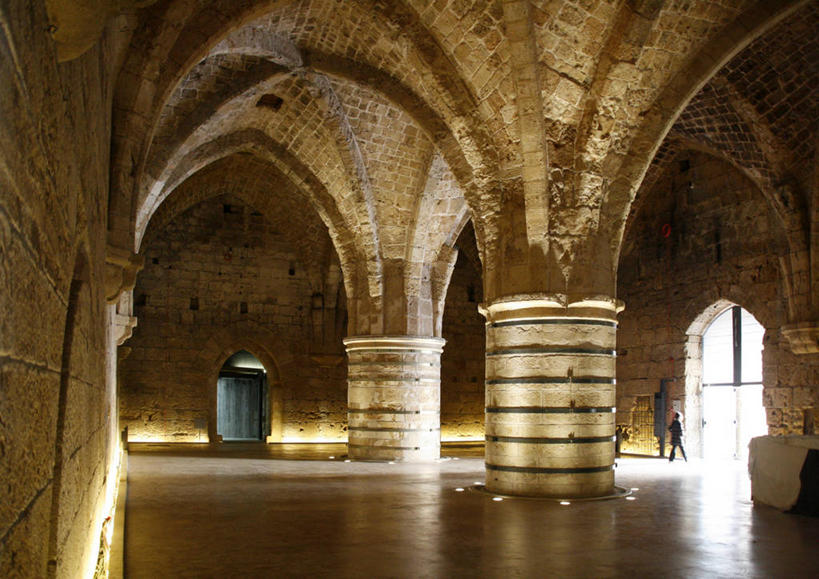 无人,横图,室内,建筑,以色列,亚洲,拱门,历史,监狱,摄影,伊斯兰教,要塞,阿拉伯,彩图