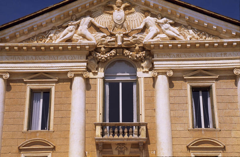 无人,横图,室外,别墅,建筑,意大利,欧洲,柱子,宏伟,摄影,威尼托大区,彩图,传统文化