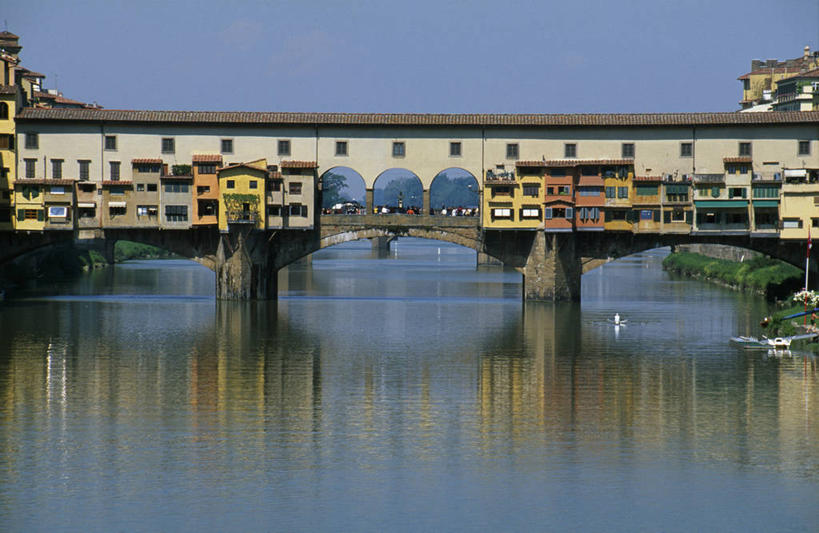 无人,商店,横图,室外,河流,水,建筑,意大利,欧洲,反射,房屋,桥,历史,摄影,意大利文化,托斯卡纳区,维基奥桥,亚诺河,彩图