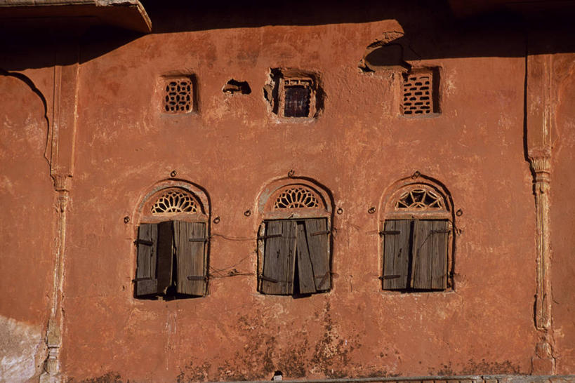 无人,横图,窗户,建筑,印度,装饰,百叶窗,古城,粉色,摄影,拉贾斯坦邦,斋普尔,彩图