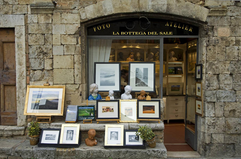 无人,商店,横图,商务,消费,意大利,欧洲,正方形,门口,零售,摄影,作画,托斯卡纳区,圣吉米尼亚诺,彩图