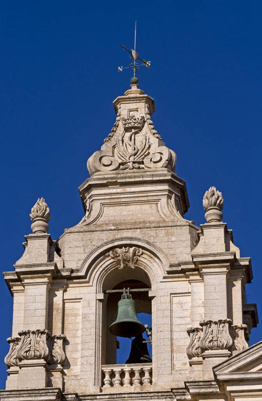 无人,教堂,竖图,建筑,欧洲,马耳他,岛,城镇,塔,历史,圣保罗大教堂,蓝色,天空,摄影,宗教,基督教,宗教建筑,地中海文化,南欧,巴洛克风格,万里无云,姆迪纳,群岛,彩图,大教堂,传统文化