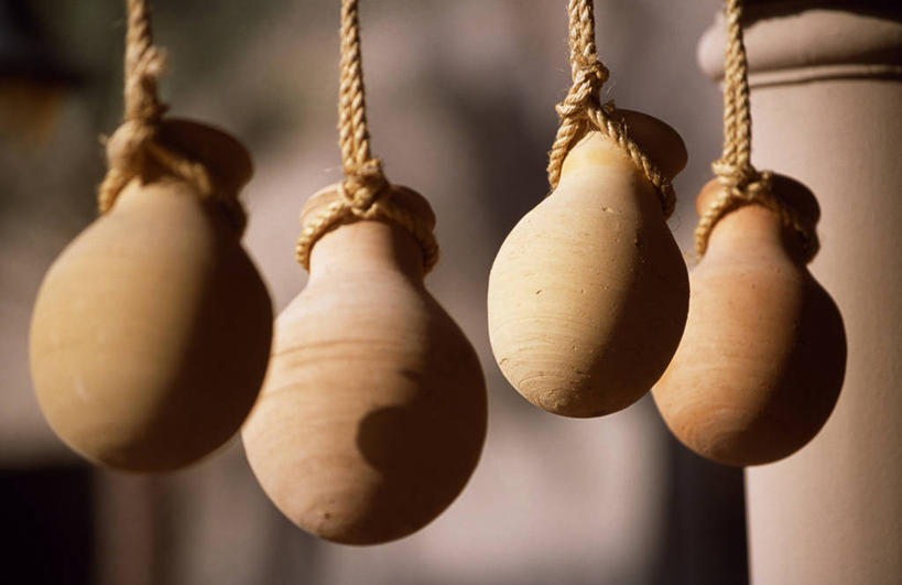 无人,商店,横图,阿曼,吊挂,悬挂,陶瓷制品,市场,挂,货摊,锅,容器,摄影,波斯湾,奈兹瓦,彩图,传统文化