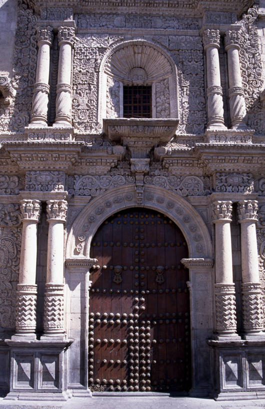 无人,教堂,竖图,方图,门,秘鲁,城镇,装饰物,南美,摄影,宗教,基督教,武器广场,彩图