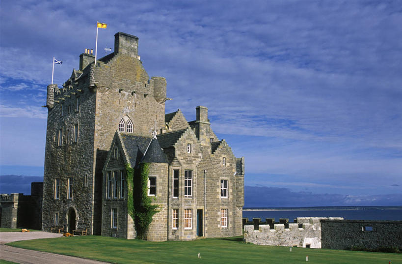 无人,横图,酒店,蜡烛,城堡,苏格兰,摄影,豪宅,北海,彩图