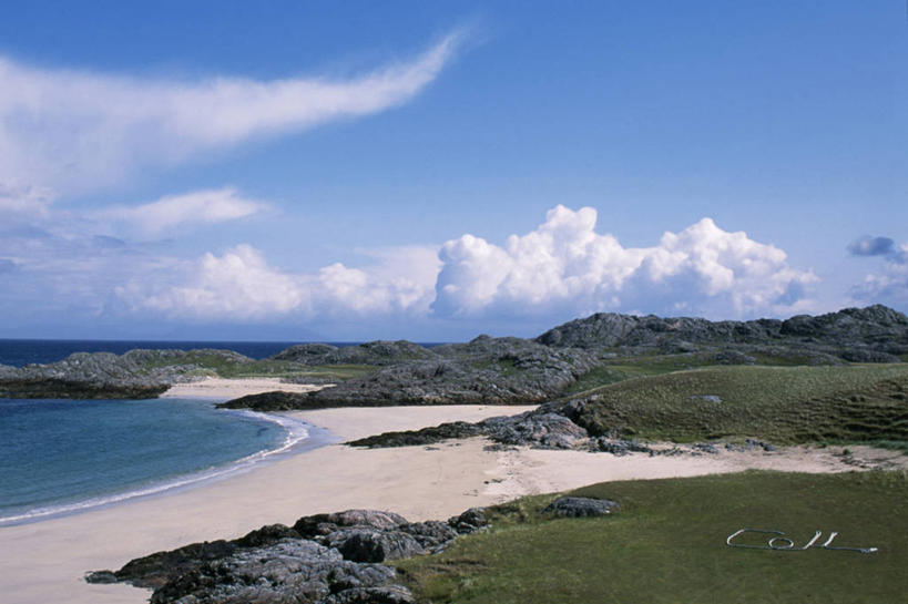 无人,横图,室外,英国,沙子,岛,海岸线,海湾,苏格兰,摄影,潮汐,内赫布里底群岛,外赫布里底群岛,海滩,彩图