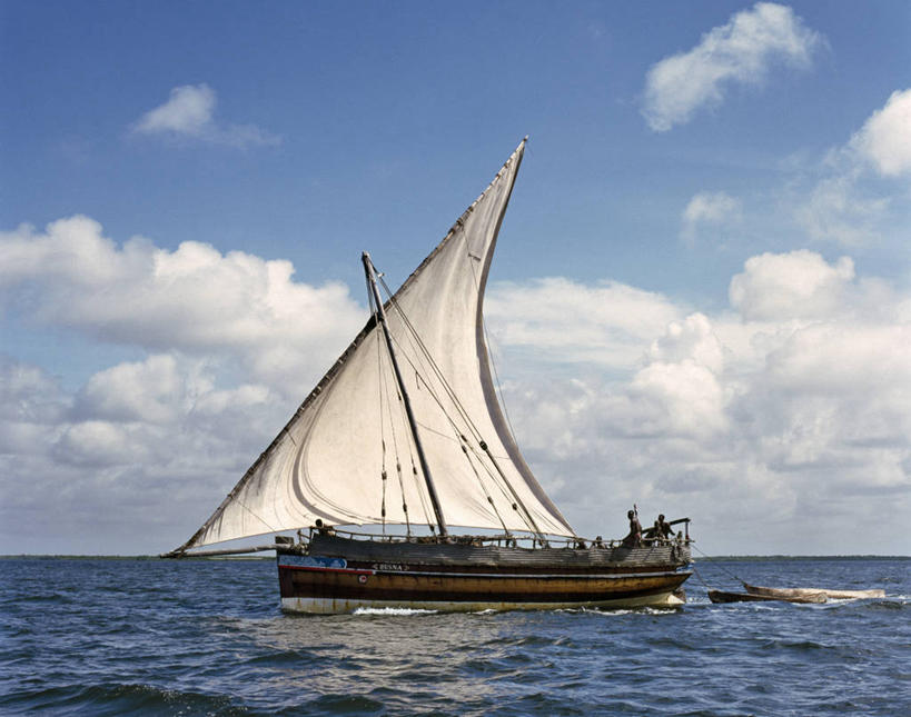 无人,横图,海洋,船,非洲,肯尼亚,帆,摄影,航海,印度洋,美术工艺,阿伦岛,彩图