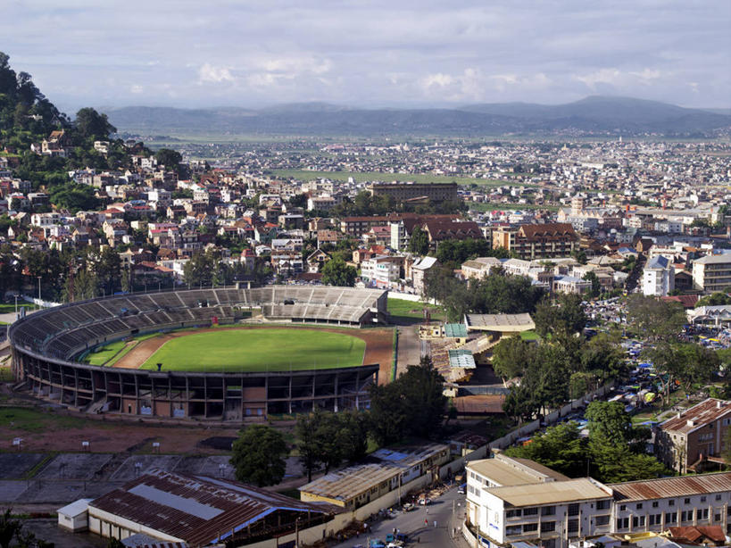 无人,横图,俯视,航拍,室外,度假,美景,城市风光,城市,非洲,马达加斯加,景观,首都,娱乐,体育场,享受,休闲,景色,放松,摄影,鸟瞰,塔那那利佛,彩图,高角度拍摄