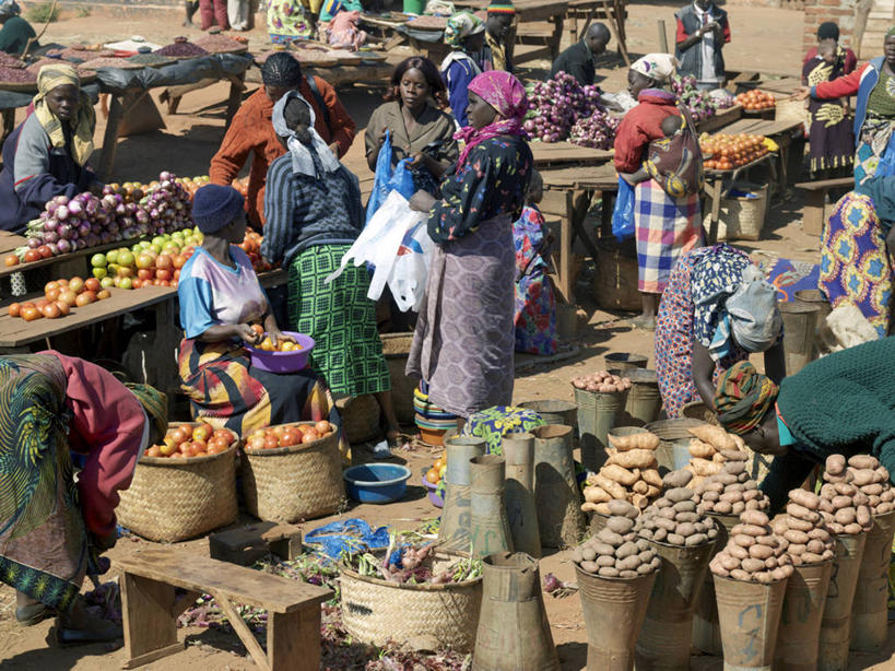 成年人,横图,购物,消费,蔬菜,水果,非洲,马拉维,小贩,食品,市场,货摊,摄影,购买,忙碌,贩卖,贸易,女人,彩图,传统文化
