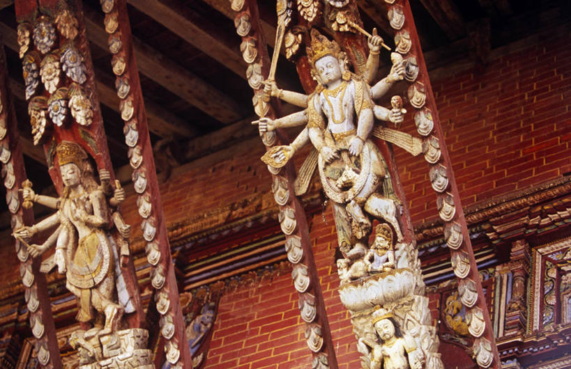 无人,寺庙,横图,城市,建筑,尼泊尔,亚洲,装饰,木制,符号,山谷,首都,摄影,宗教,复杂,神殿,宗教建筑,加德满都,朝圣节,印度教,哲学家,灵性,毗湿奴,彩图,神,传统文化