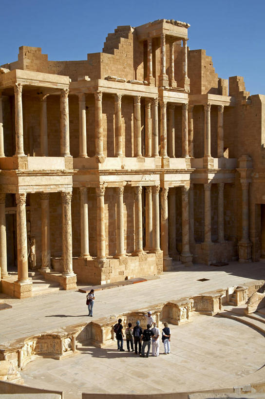 无人,舞台,竖图,室内,采矿业,建筑,剧院,利比亚,化石,柱子,地形,豪华,历史,废墟,地标建筑,摄影,考古学,北非,科林斯柱式,富丽,圆形剧场,萨布拉塔,柱式,彩图,传统文化,管弦乐队