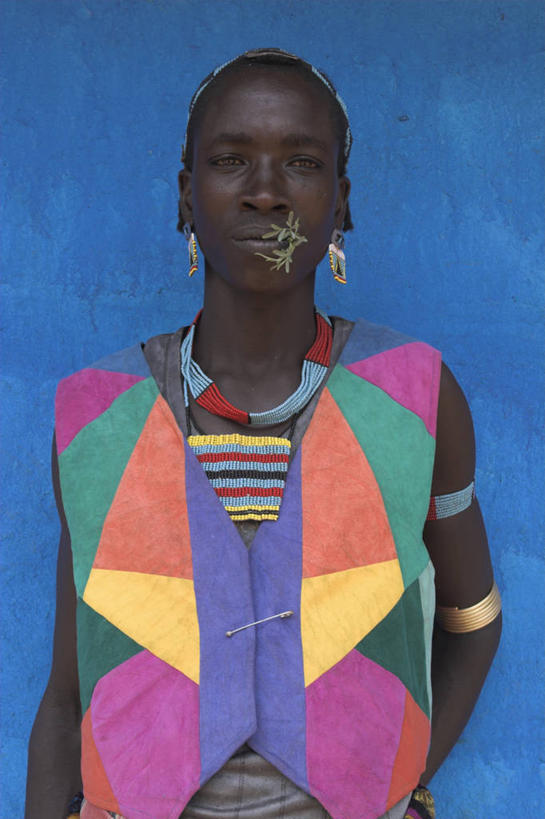 一个人,竖图,非洲,埃塞俄比亚,摄影,肖像,奥莫低谷,彩图