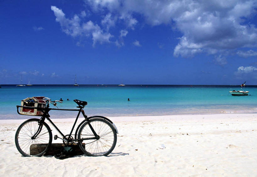 无人,横图,室外,自行车,巴巴多斯,摄影,西印度群岛,海滩,彩图