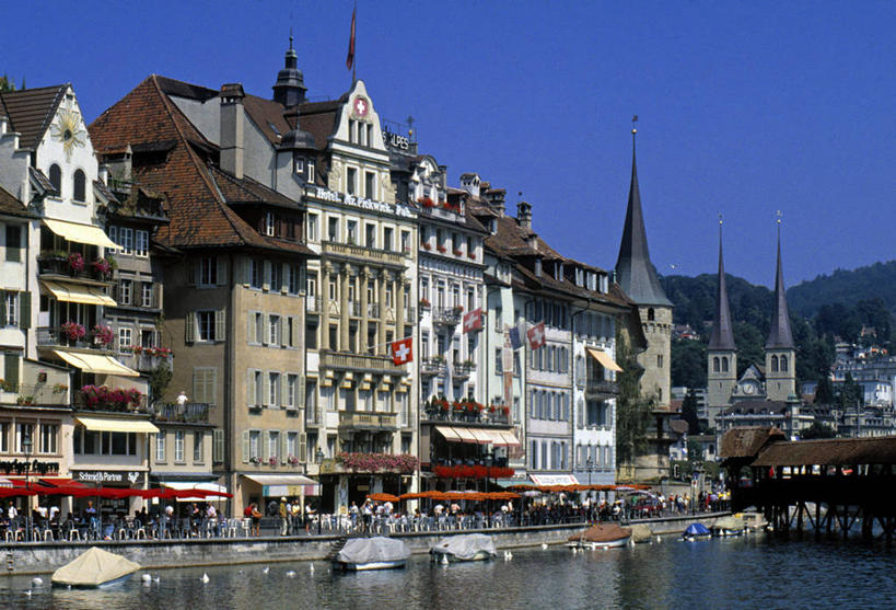 无人,横图,瑞士,欧洲,摄影,卢塞恩,彩图