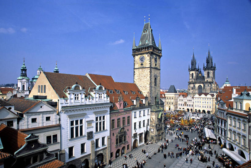 无人,广场,横图,欧洲,首都,摄影,东欧,捷克共和国,布拉格,布拉格旧城广场,彩图