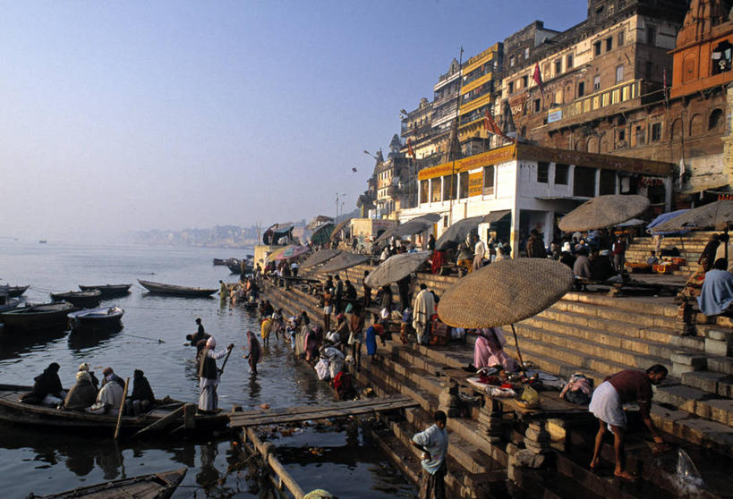横图,室外,河流,印度,亚洲,摄影,北方邦,瓦拉纳西,恒河,印度次大陆,彩图