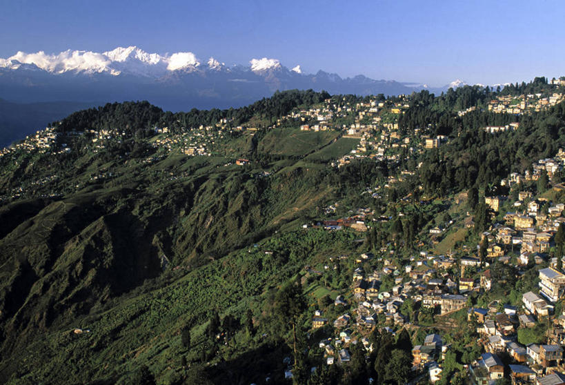 无人,横图,室外,山,山脉,印度,亚洲,摄影,喜马拉雅山脉,锡金,甘托克,彩图