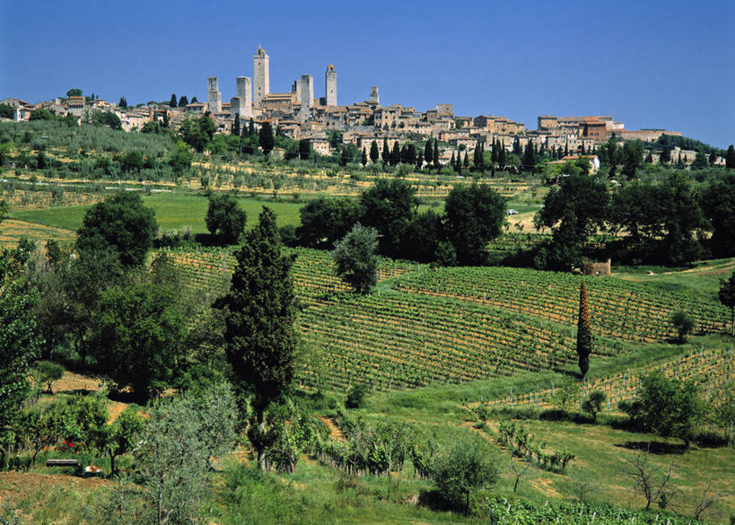 无人,横图,意大利,欧洲,摄影,托斯卡纳区,圣吉米尼亚诺,彩图