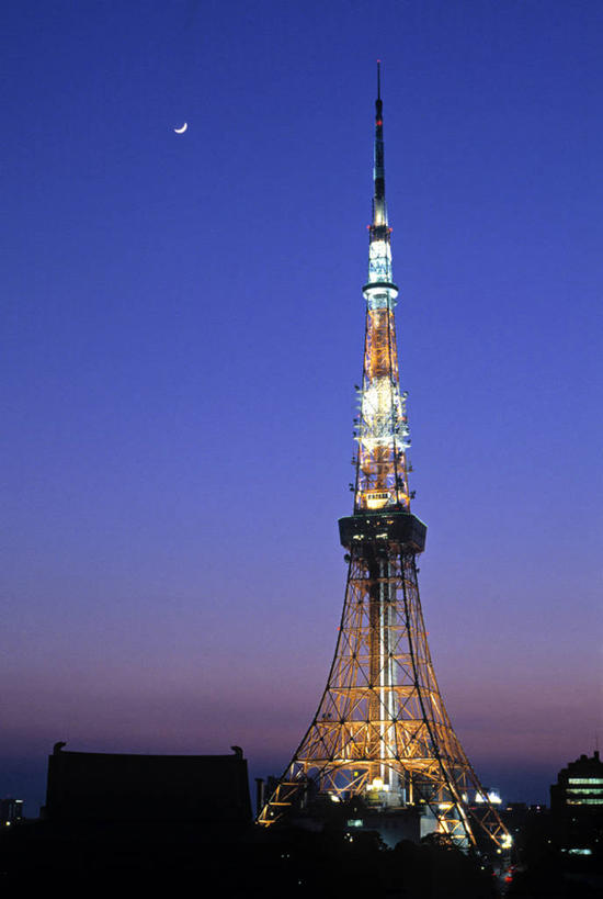 无人,竖图,夜晚,城市,东京,日本,亚洲,首都,摄影,东京塔,彩图