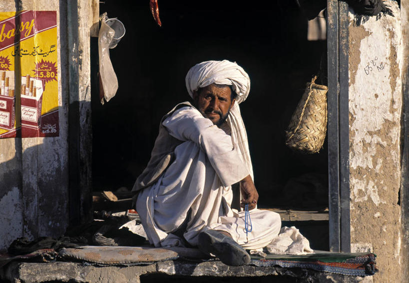 一个人,横图,巴基斯坦,亚洲,摄影,销售,贩卖,俾路支省,彩图