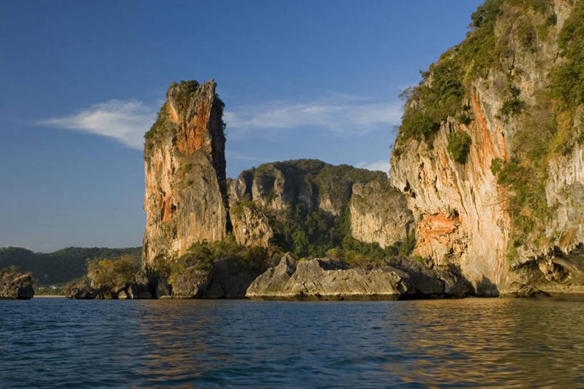 无人,横图,室外,海洋,泰国,亚洲,悬崖,摄影,东南亚,热带气候,泰王国,石灰石,新西兰南岛,甲米,甲米府,海滩,岩石,彩图