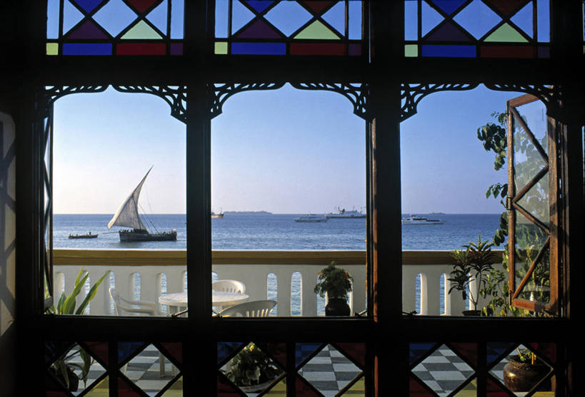 无人,横图,窗户,阳台,坦桑尼亚,摄影,东非,桑吉巴尔,彩图,门廊