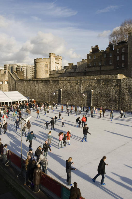 竖图,滑冰,城市,英国,欧洲,冬天,首都,英格兰,伦敦塔,摄影,西欧,北欧,英国文化,彩图