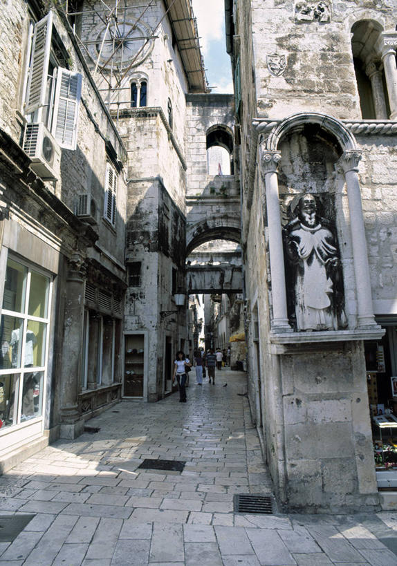 无人,竖图,欧洲,克罗地亚,古城,摄影,巴尔干,亚得里亚海,达尔马提亚,彩图,旅行