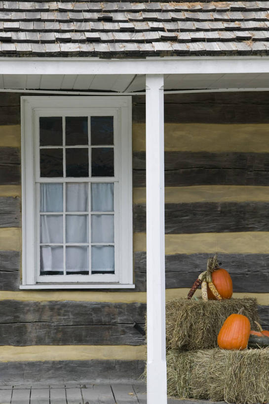 无人,竖图,南瓜,美国,摄影,北美,宾夕法尼亚,美国人,秋天,彩图,小木屋,门廊