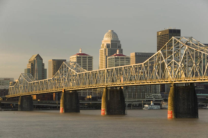 无人,横图,室外,天际线,城市,美国,摄影,北美,市区,肯塔基州,路易斯维尔,美国人,彩图