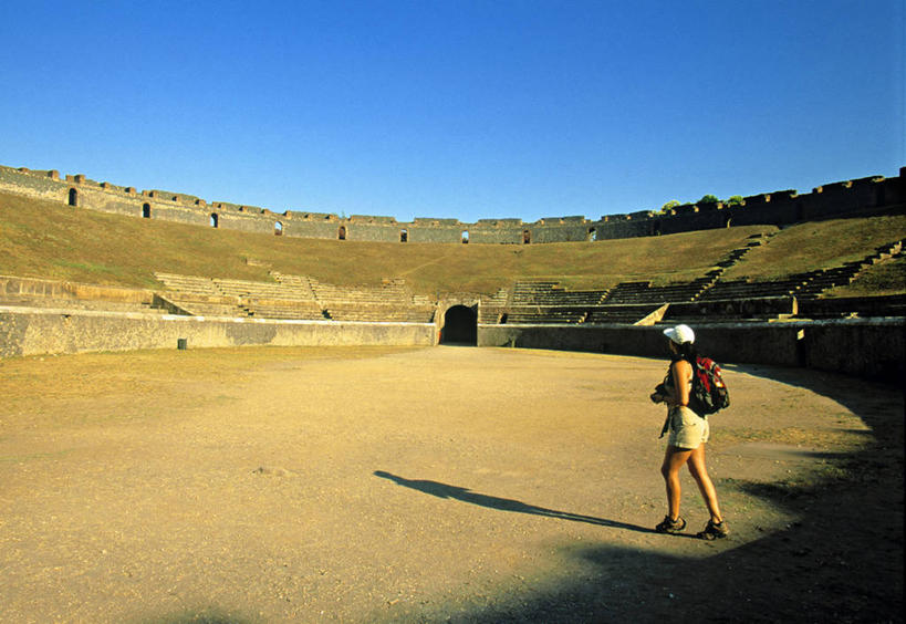 横图,意大利,欧洲,废墟,摄影,考古学,意大利文化,坎帕尼亚,那不勒斯湾,庞贝,圆形剧场,彩图,旅行