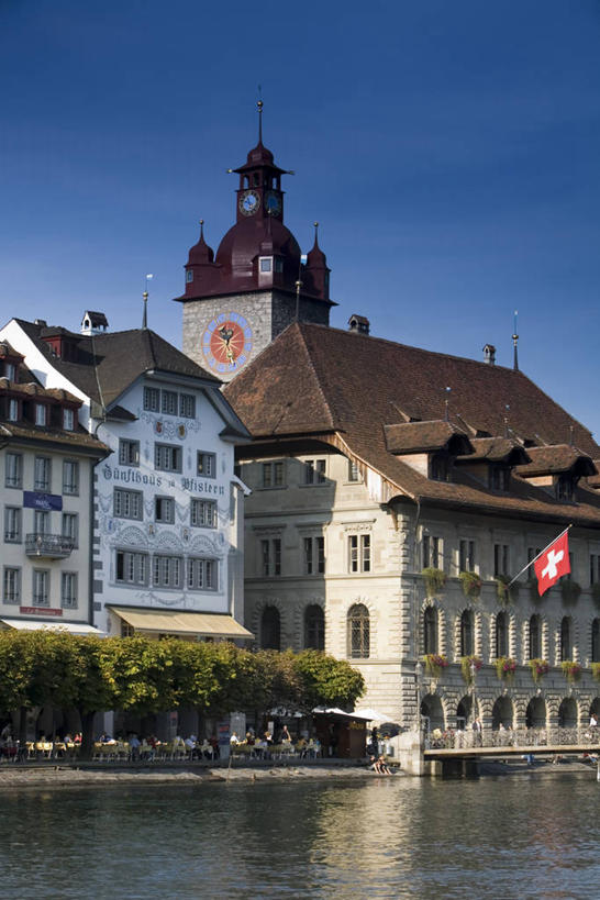 无人,竖图,室外,瑞士,欧洲,钟塔,摄影,西欧,市政厅,卢塞恩,彩图,罗伊斯河