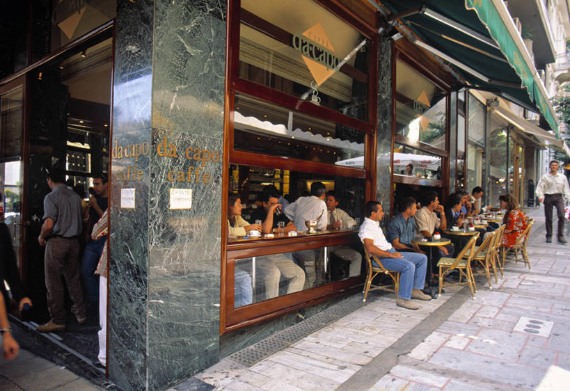 无人,横图,希腊,欧洲,首都,摄影,彩图,旅行,咖啡馆