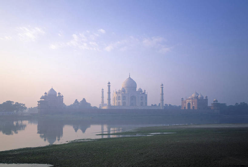 无人,横图,泰姬陵,印度,亚洲,摄影,阿格拉,北方邦,彩图,旅行