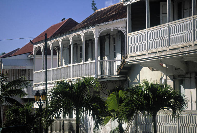 无人,横图,阳台,岛,摄影,热带气候,彩图,旅行,门廊,法国海外领土