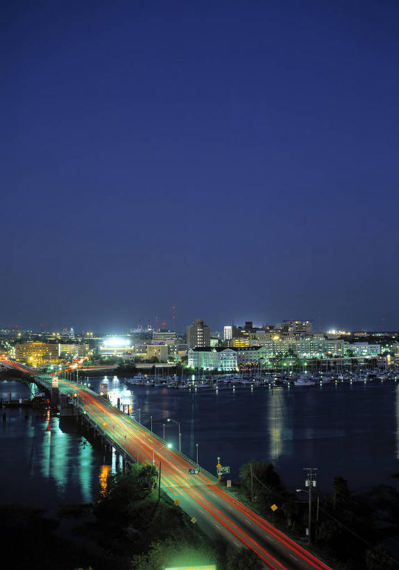 无人,竖图,夜晚,美国,桥,摄影,北美,彩图,旅行