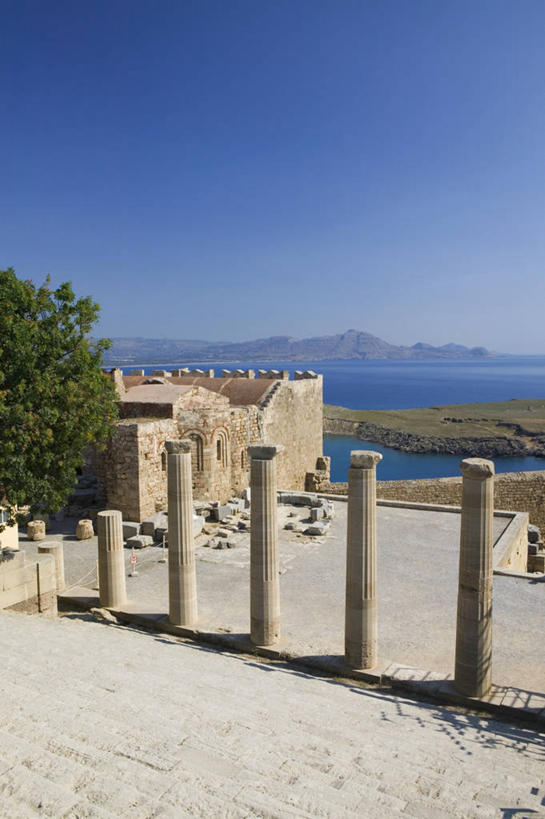 无人,竖图,希腊,欧洲,摄影,西欧,林多斯,地中海文化,南欧,希腊文化,多德卡尼斯群岛,雅典卫城,彩图