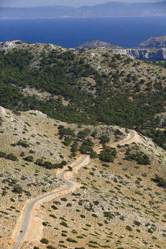 无人,竖图,室外,山,山脉,希腊,欧洲,摄影,蜿蜒,西欧,地中海文化,南欧,希腊文化,多德卡尼斯群岛,彩图