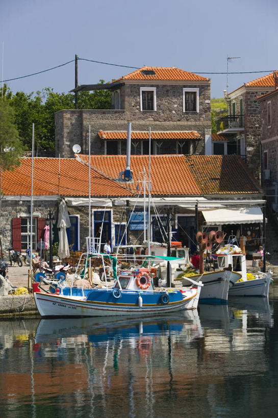 无人,竖图,希腊,欧洲,渔船,摄影,西欧,地中海文化,南欧,希腊文化,爱琴海群岛,莱斯博斯岛,彩图