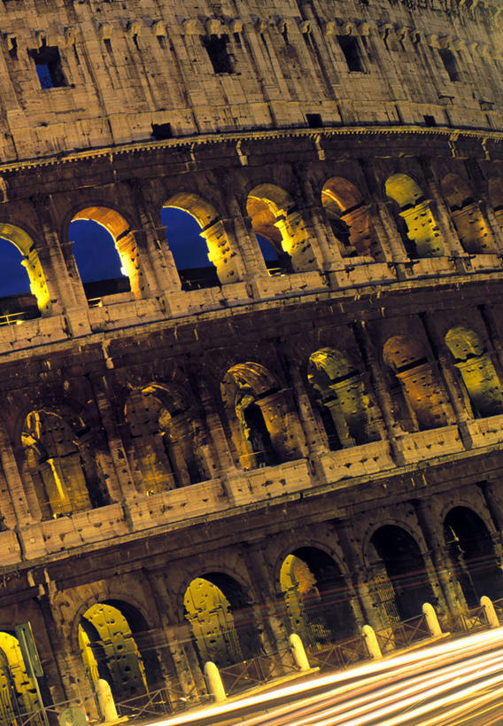 无人,竖图,夜晚,意大利,欧洲,首都,摄影,意大利文化,罗马斗兽场,彩图