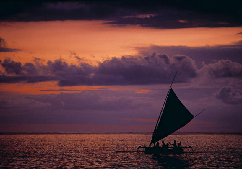 帆船,横图,室外,海洋,日落,船,印度尼西亚,亚洲,交通工具,摄影,东南亚,载具,剪影,彩图,传统文化