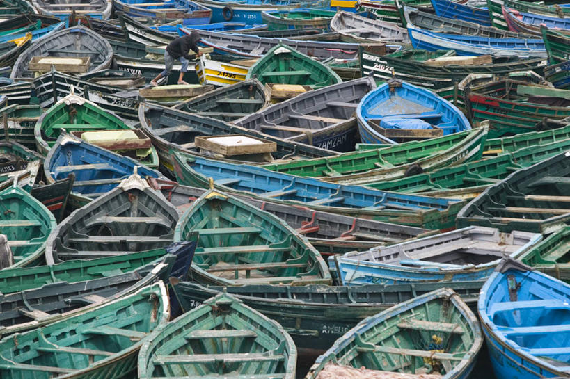 无人,横图,非洲,摩洛哥,渔船,摄影,北非,摩洛哥文化,彩图,海港